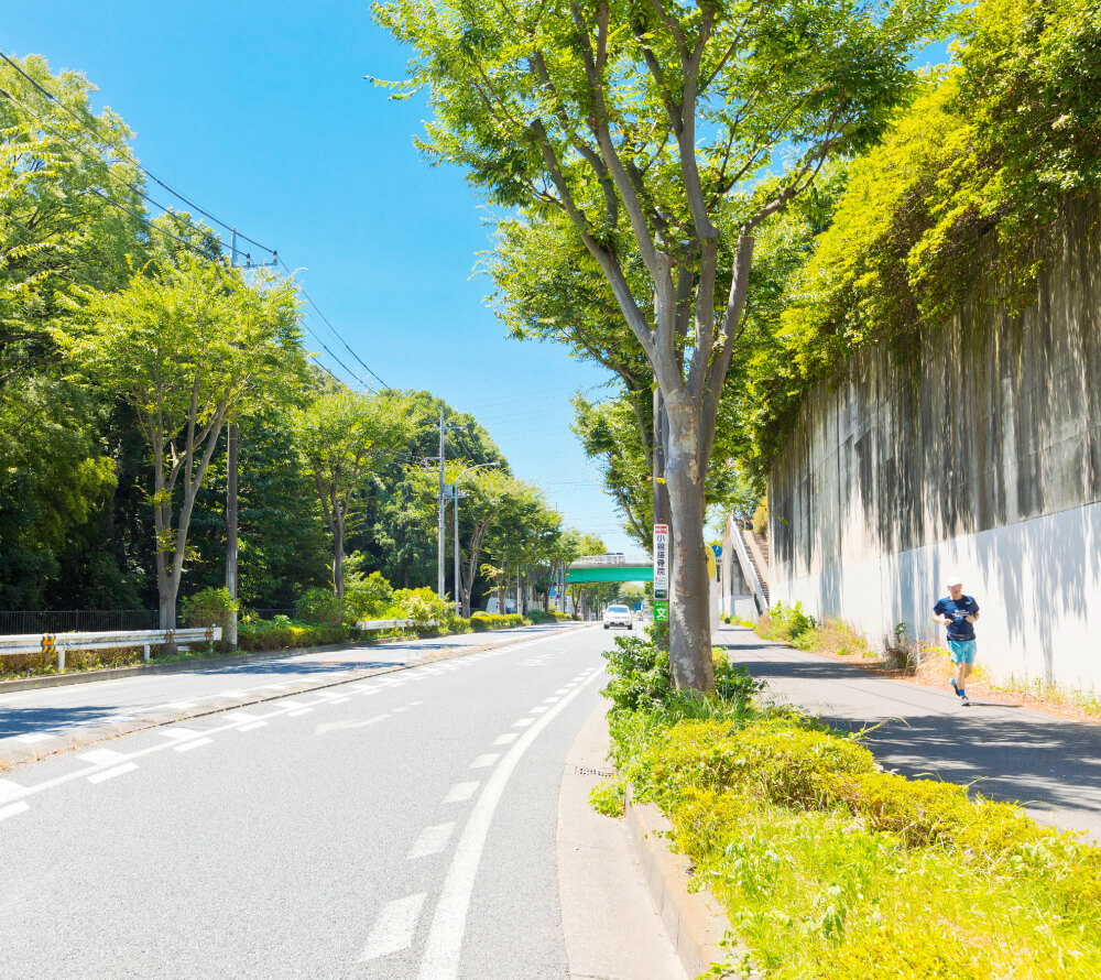 現地周辺の街並み（徒歩3分／約240m）